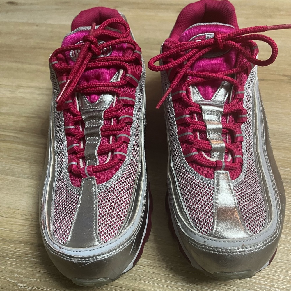 Silver and Pink Nike Air Max